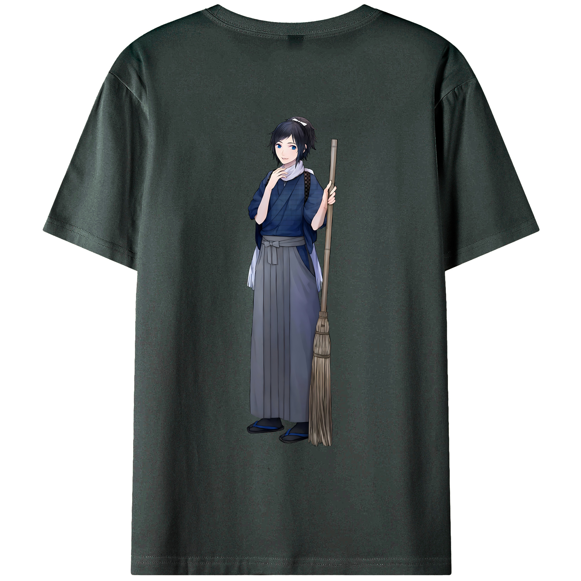 （画像用） 刀剣乱舞 Touken Ranbu 綿100％ メンズ半袖Tシャツ（バックプリント） 通気性